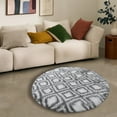 Round Rug 15.7'' Diameter, Round Area Rug Washable Circle Rug Non Skid
