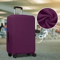 thumbnail image 4 of Uxcell Luggage Cover, Suitcases Covers Elastic Carry on Protector Washable Luggage for Trips Travel Business Purple Red 29-32 inch, 4 of 7