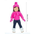 thumbnail image 3 of Darzheoy Christmas 18 inch Doll Clothes and Accessories Winter Doll Outfits Set Sweaters Trousers Hats Shoes for 18 inch Doll Girls Gifts, 3 of 5