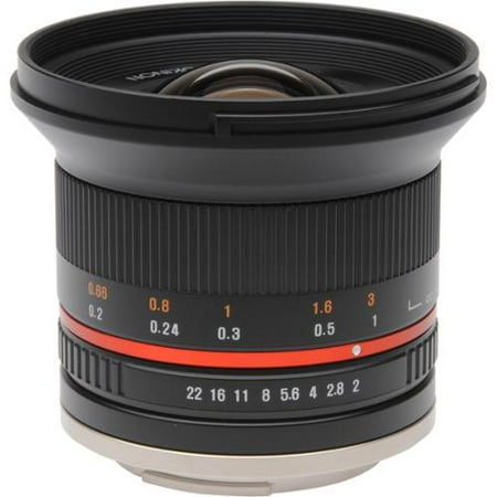 Dc Iris Cs Mount Lens Rokinon 12mm F2.0 NCS CS Ultra Wide Angle Lens Sony E-Mount (NEX) (Black) (RK12M-E) ()