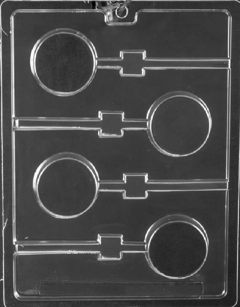 AO150 Plain Cookie Oreo Lollipop Chocolate Candy Soap Mold with Instructions 