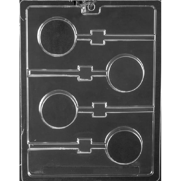 Grandmama's Goodies AO150 Plain Oreo Cookie Lollipop Chocolate Candy Soap Mold with Exclusive Molding Instructions