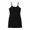 Black, variant on Womens Pajamas Casual Loose Breathable Spaghetti Strap Solid Sleep Dress