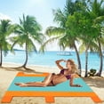 thumbnail image 4 of Beach Blanket, Picnic Mat 108" x 85", Outdoor Waterproof Sandproof Camping Travel, Green, 4 of 6