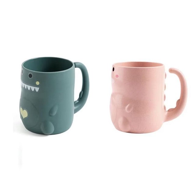 Taza de baño para cepillo de dientes, vaso para baño, tazas de agua y leche para el hogar, enjuague bucal creativo, taza para hacer gárgaras, 2 uds.