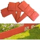 thumbnail image 1 of Valla de césped, efecto de piedra, enclavamiento de borde de flores, borde de hierba, imitación, decoración de jardín, valla, borde de planta (10, naranja) Feliz Sencillez, 1 of 4