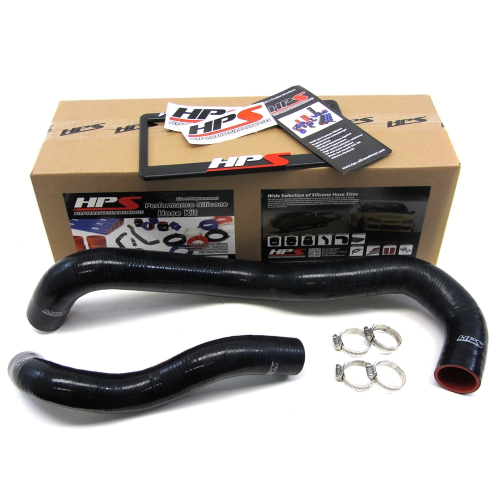 HPS Black Reinforced Silicone Radiator Hose Kit Coolant for Ford 0307