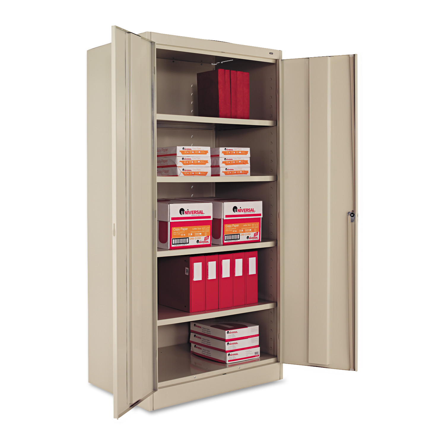 Shelving Cabinet,72/" H,36/" W,Black 1UEZ6