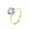 Gold 2Carat, variant on Amore Engagement Ring Women 1, 2 or 3Ct Topaz Sterling Ginger Lyne Collection