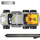 thumbnail image 2 of Pickup Truck Toy Refitted 6x6 Off-Road Model Car 1/28 Scale Monster Trucks DieCast Metal Model Cars with Sound and Light for Kids Age 3 Year and up Gr, 2 of 4