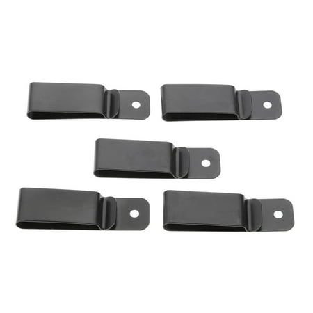 

qiya 5pcs Iron Black Sheath Belt Clip Metal Manganese steel Spring Hook Buckle