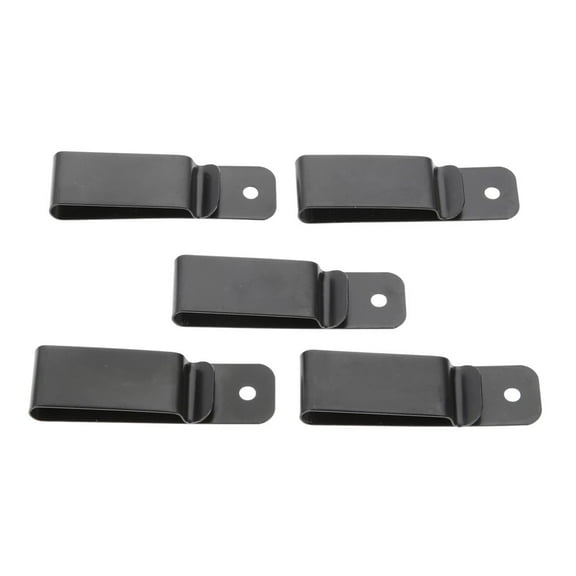 Multi Functional DIY Accessories 5pcs Iron Black Sheath Belt Clip Metal Buckle
