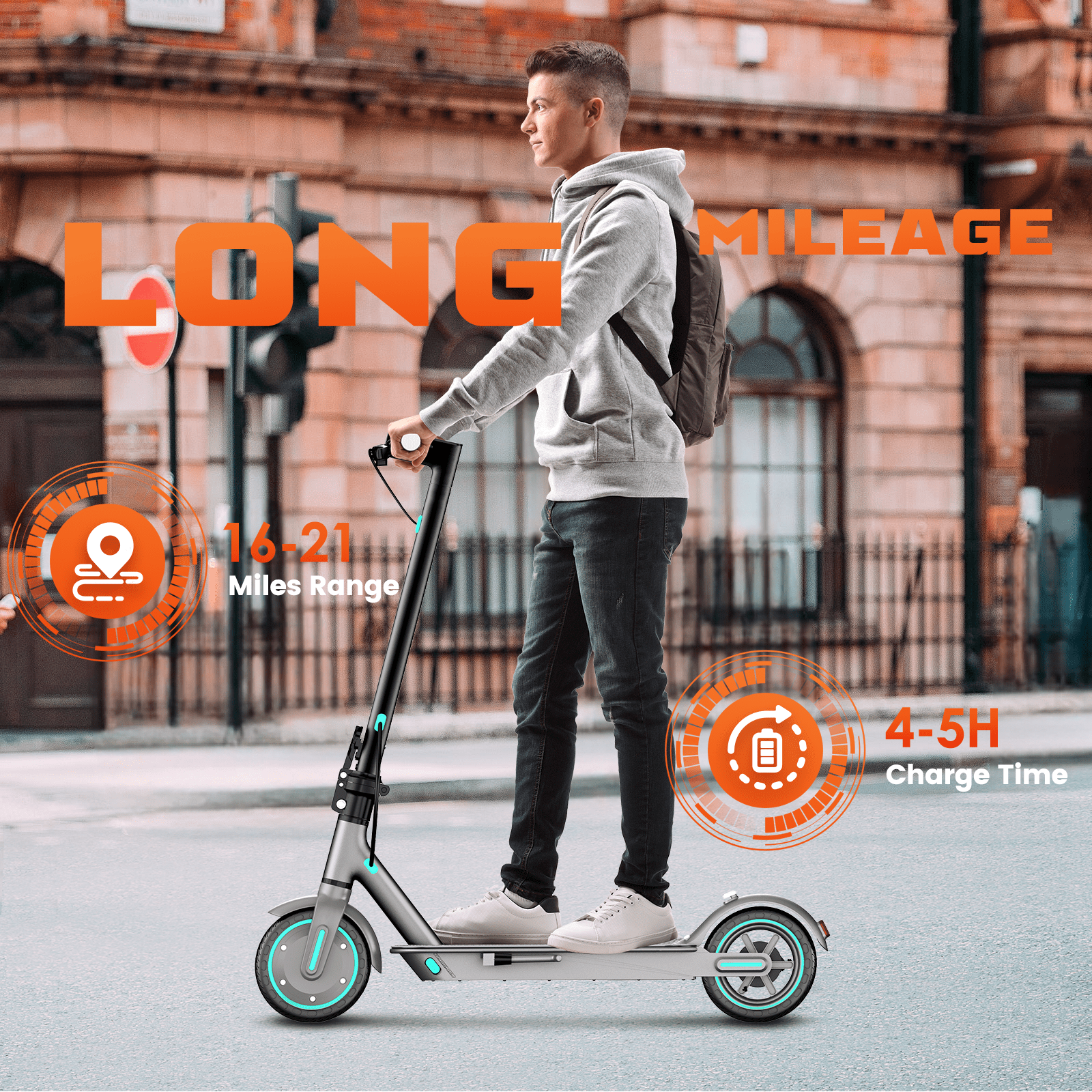 Electric Scooter for Adults - 350W Motor 8.5