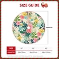 thumbnail image 3 of Daiia Tropical Flowers Drawing Merry Christmas Tree Skirt , Xmas Large Lace-up Tree Skirt, Santa Snowflakes Rustic Home Decorations New Year Party Farmhouse Decor-36", 3 of 7