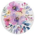 thumbnail image 3 of Ryvnso Flower Bouquet Round Plate Mats Dining Table Placemat Set of 6 for Holiday Decoration, 3 of 7