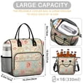 thumbnail image 5 of Pioneer Flower Floral Print Pattern Womens Lunch Box for Work,Insulated Large Lunch Bag,Leakproof Adult Lunch Bag for Work,Beach,Travel,Picnic,Camping, 5 of 6