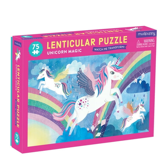 Unicorn Magic 75 Piece Lenticular Puzzle (Jigsaw)