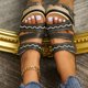 thumbnail image 4 of Zapatillas de tacón inclinado de una línea para mujer, novedad de verano, informales, a la moda, para exteriores Wmkox8yii hj789, 4 of 9