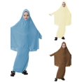 thumbnail image 3 of Bangus Robe Musulmane pour les Filles, Robe de Prière Islamique à Manches Longues avec Hijab, 3 of 4