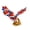 Red, variant on Yatlte Eagle Resin Ornaments Statue, Flying Wild Bird Eagle Decorative Bronze Patina Resin Figurine, Desktop Decoration