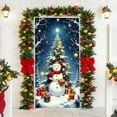 thumbnail image 4 of Yunuuuoa 35 X 72 Inch Christmas Door Curtain Santa Claus Design Polyester Fabric Holiday Party Decoration for Front Door Wall Indoor Festive Atmosphere, 4 of 6