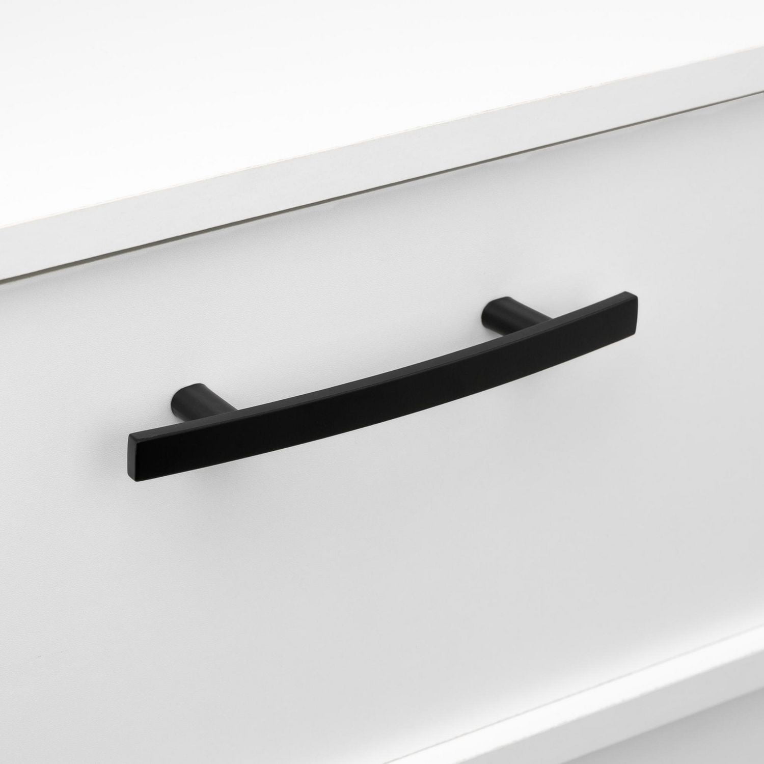 Era Arched Poignée, paquet de 2, noir 5.90 x 0.41 x 1.29 po