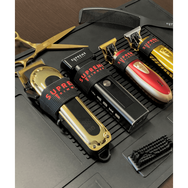 Clipper Grip by Supreme Trimmer Professional Barber Grippers SGR50 Black &  Red
