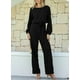 thumbnail image 5 of Mono Happy Sailed para mujer, casual, manga larga, negro, talla M, 5 of 7