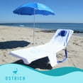 Ostrich Sun Flat Face Hole Lounger, Folding Chaise Lounge, Beach