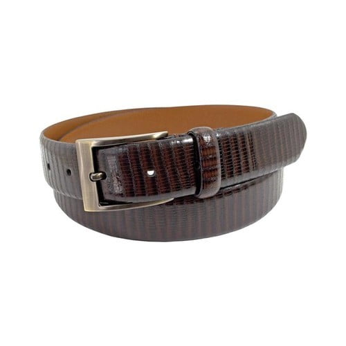 Florsheim Mens Embossed Italian Leather Belt