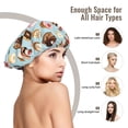 thumbnail image 6 of Donut cake Print Silk Bonnet for Sleeping Women Men, Adjustable Elastic Satin Bonnet Bonnet for Sleeping, Soft Cute Similar Silk Curly Hair Bonnet for Sleeping, 6 of 7