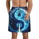 thumbnail image 1 of Balery Blue Yin And Yang Traje de Baño Estilo Hawaiano para Hombre, Shorts de Secado Rápido con Bolsillos-Small, 1 of 6