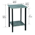 thumbnail image 2 of Table d'Appoint en Ciment Gris, Piédestal en Pied de Plante, 2 of 3