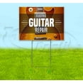 thumbnail image 1 of Electric Guitar Repair (18" x 24") Yard Sign, Includes Metal Step Stake, 1 of 6