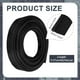 thumbnail image 2 of 5,5 yardas de tubo negro para riel de toldo, 8 mm, doble solapa, inserto para tubo de toldo/tienda con núcleo sólido de PVC para toldos, lonas para caravanas y accesorios de tiendas de campaña, 2 of 9