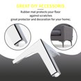 thumbnail image 4 of 4 Inch / 10cm Metal Furniture Legs, Btowin VCF 4Pcs Chrome Triangle Diamond Furniture Feet Modern Style Furniture Sofa Legs, DIY Heavy Duty Replacement Legs for Cabinet Sofa TV Stand Bookcase, 4 of 6