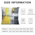 thumbnail image 5 of COMIO  Yellow Black Throw Pillow Covers, White Modern Abstract Art Painting Throw Pillows for Couch, Gray Artwork Pillow Covers Square Cushion Cover Gift for Couch Sofa, 5 of 5