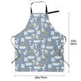 thumbnail image 5 of Bingfone Blue Bathroom Apron Gifts For Men, Women Professional Grade Chef Apron for Kitchen,BBQ & Grill, 5 of 8