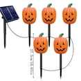thumbnail image 4 of Halloween Solar Pumpkin Spectre Garden Lights Plastic Stake 10.8 in 8 Modes & Waterproof for Outdoor Courtyard Garden Yard Walkway Yard Patio Decor by MPOISVA, 4 of 9