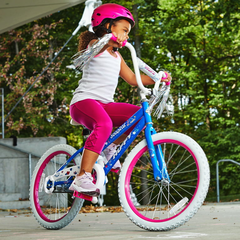 Vélo Fille Huffy Girly Girl 20 Pouces 6-9 ans - Panier Inclus - Wit,  Sarcelle et Violet
