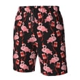 thumbnail image 4 of Pofeuu New Year Flamingo Prin Men's Swim Trunks Quick Dry Bathing Suit Swimming Board Shorts Mesh Lining Beach Swimwear-3X-Large, 4 of 6