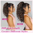 thumbnail image 3 of Extensión de cola de caballo REECHO HP002 para cabello sintético, 14 pulgadas, rubio ceniza, 3 of 7
