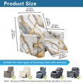 thumbnail image 7 of Xixirimido Marble Pattern Recliner Chair Covers 4 Pieces, Recliner Cover Stretch Lazy Boy Recliner Cover, Recliner Sofa Slipcover with Pockets, Furniture Protector for Living Room, Pets, Kids, 7 of 7