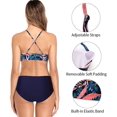 thumbnail image 4 of Attraco Women Halter Bikini Swimwear High Neck Two Piece Bikini Swimsuits, 4 of 6