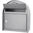 thumbnail image 4 of winbest Steel Drop Slot Wall Mount Mail Box, Grey (Large), 4 of 4