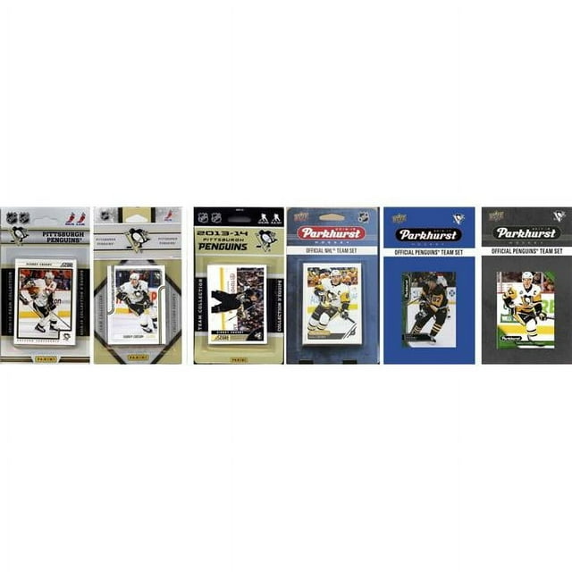 C&I Collectables PENGUINS618TS NHL Pittsburgh Penguins 6 Different Licensed Trading Card Team Sets