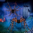 thumbnail image 5 of Halloween Plush Spider Decoration, Halloween Realistic Hairy Indoor Outdoor Prop, Halloween Scary Party Decoration for Home Yard Haunted House Setup, 5 of 5