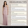 thumbnail image 5 of David’s Bridal, The Edit by DB Studio Women's Formal Teardrop Keyhole Halter Sheath Dress, Full Length, Charmeuse, 5 of 8