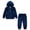 Navy, variant on Cathalem Girls Velour Hoodie Zipper Sweatsuit Boys 2 Pcs Velvet Tracksuit Zip Up Hoody Tops Sweatpants Jogger Outfits Set(3-4 Years)Navy