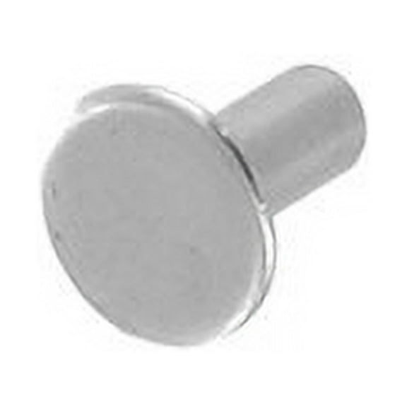 RT8203 Tubular Rivet, Nickel Matte, Solid Brass (100 per bag), Multiple Sizes